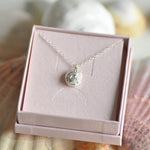 spiraal schelp halsketting