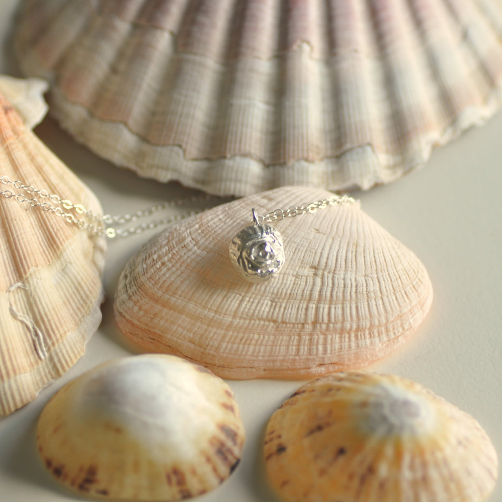 spiraal schelp halsketting