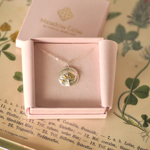 fine silver necklace in its box