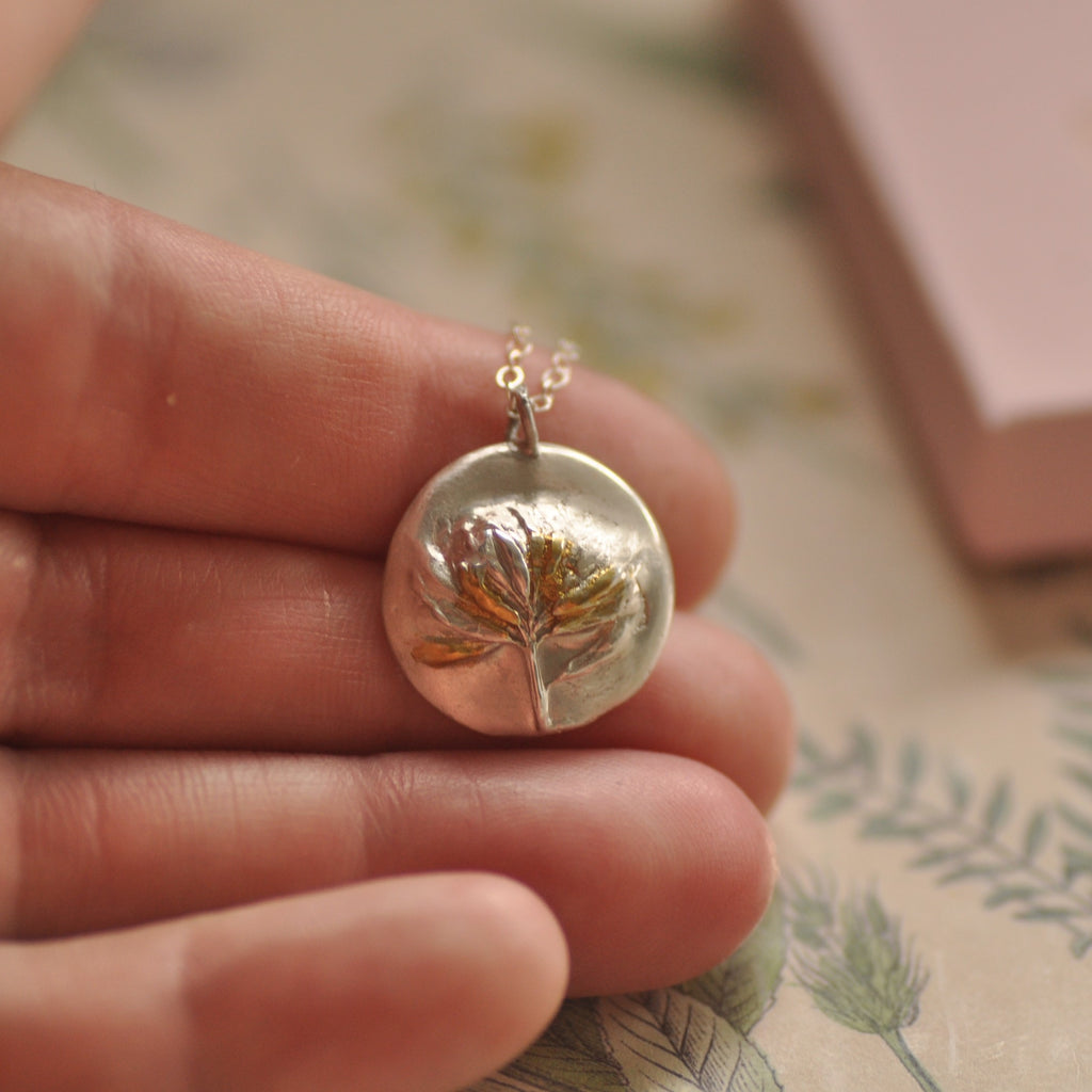 fine silver clover necklace