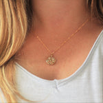 Gypsophila necklace - mini - Gold fill