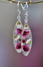 Gypsophila droplet earrings - Sterling silver