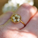 cherry blossom ring - Gold fill