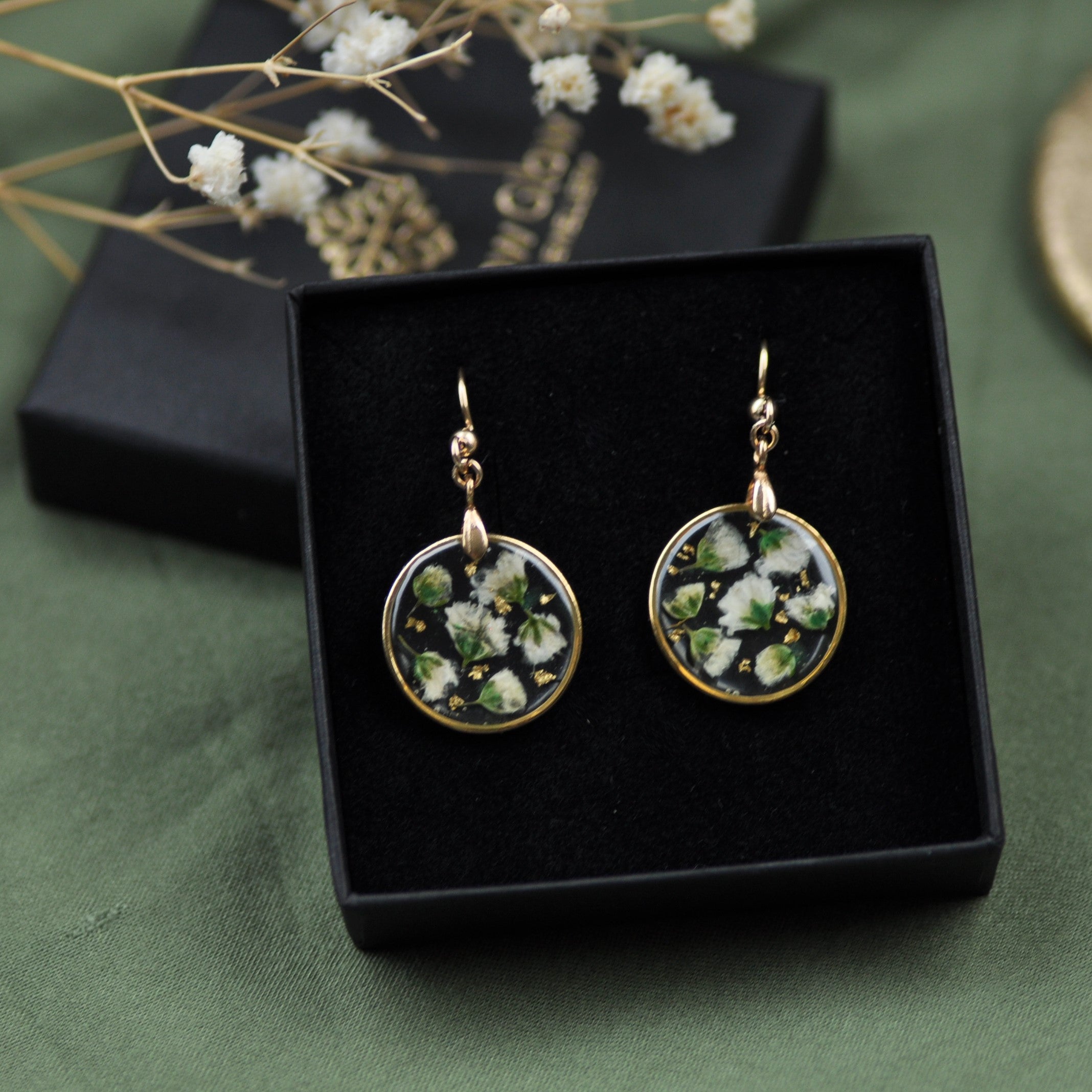 gypsophila earrings
