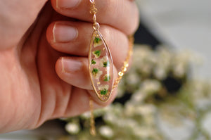 Gypsophila droplet necklace - Gold fill