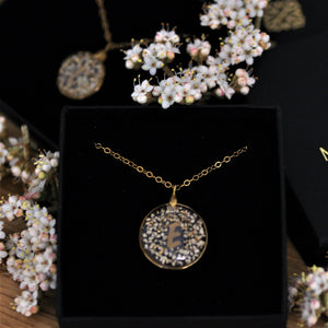 Monogram meadow necklace - Gold fill