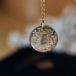 Monogram meadow necklace - Gold fill