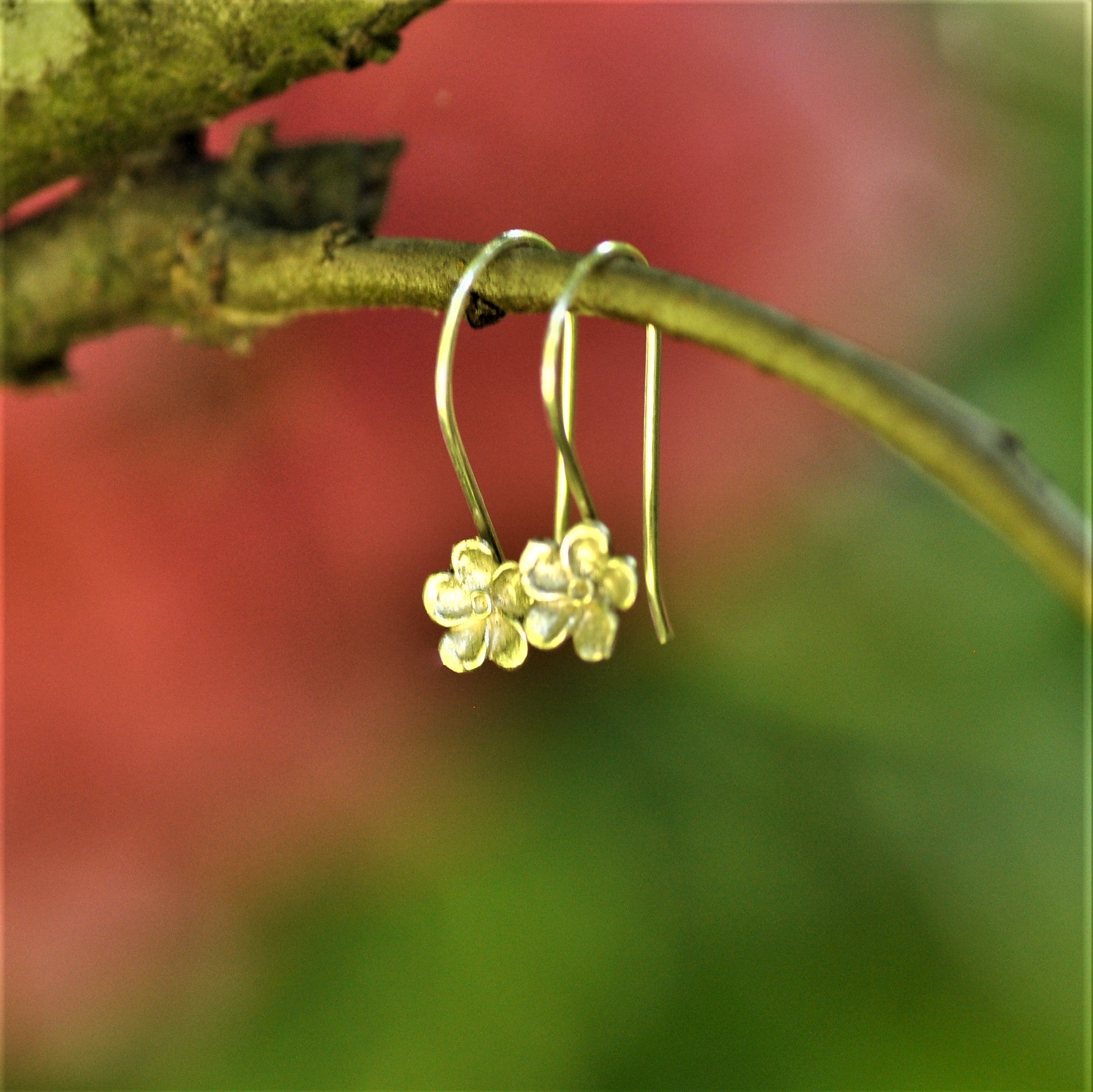 Petite blossom earrings - sterling silver