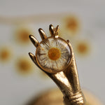 daisy necklace gold fill