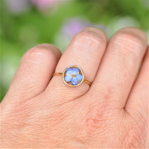 Forget me not ring - Gold fill