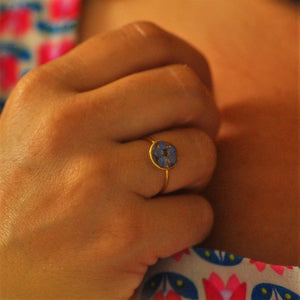 Forget me not ring - Gold fill