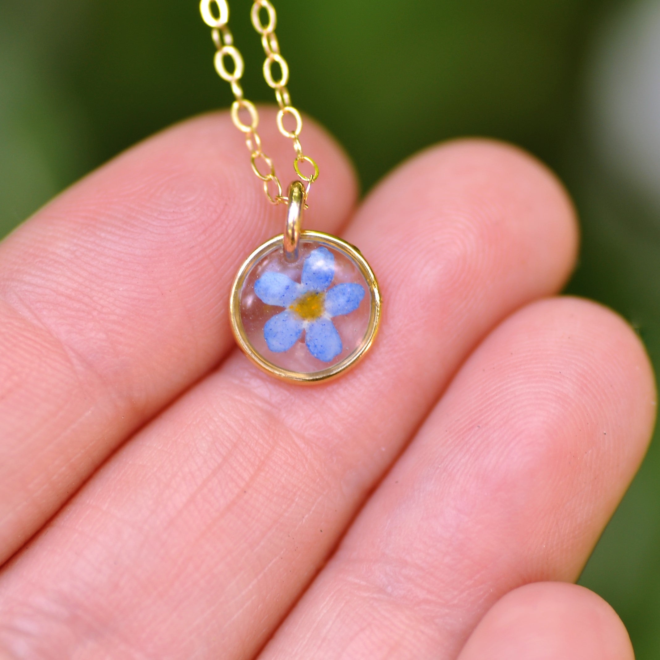 Forget me not necklace on sale