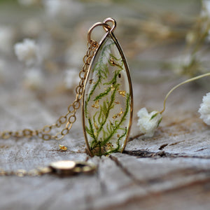 droplet necklace gold