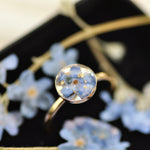forget me not ring gold fill