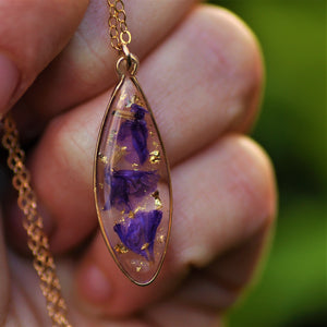 real flower necklace
